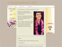 Tablet Screenshot of graduationleis.com